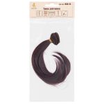 Трессы для кукол 15 см, 100 см, 22 г, 14 т.каштановый, HobbyBe HAR-15