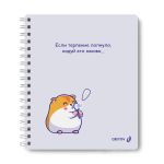 Тетрадь общая с запечатан. пластиковой обложкой, 500 мкр, A5+ 48 л. на гребне 65 г/м², белизна 100 %, 4 шт, клетка, 01087 Не лопни, Светоч ТЕТ48-003