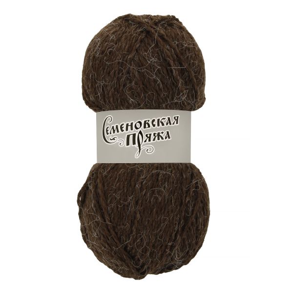 Пряжа Семеновская Vulcan Вулкан / уп.5 мот. по 50г, 170м, 0666, кофе