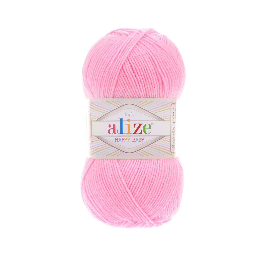 Пряжа Alize (Ализе) Happy Baby / уп.5 мот. по 100 г, 350м, 191 розовый A