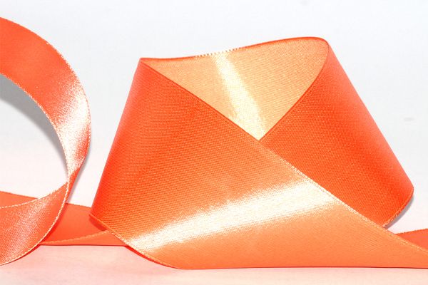Лента атласная 1-сторонняя 50.0 мм / 33±2 метра, 125 красно-оранжевый, Gamma