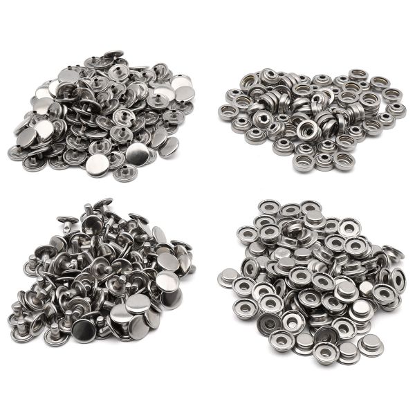 Кнопка Дельта (O-образная) ⌀15/12 мм, ≈720 шт, МЕТАЛЛ, никель, NEW STAR