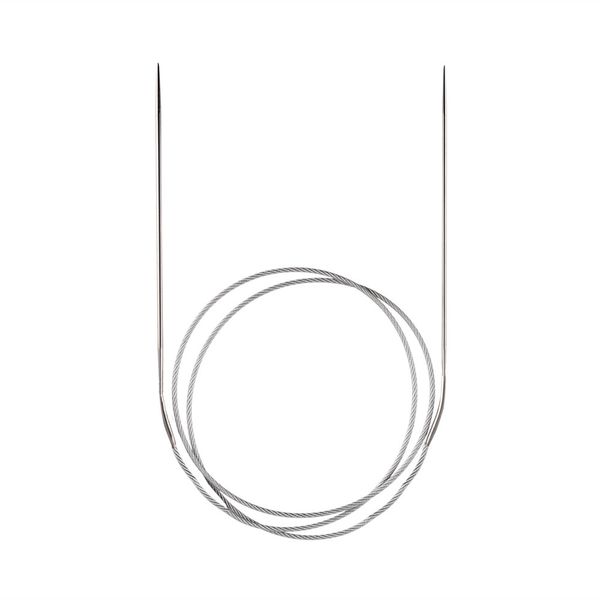 Спицы круговые металл ⌀2,0 мм, 80 см, с металлической леской, Gamma MKG