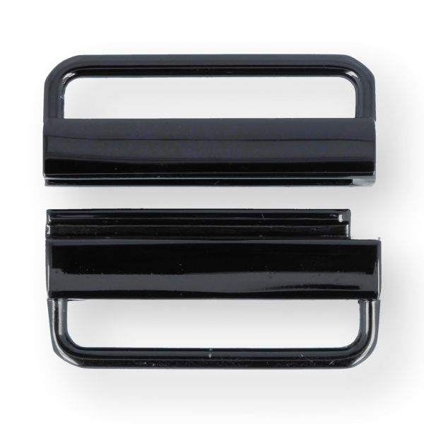 Застежка декоративная металл 35х27 мм, 10 шт, 06 черн.никель, Micron GH 1073