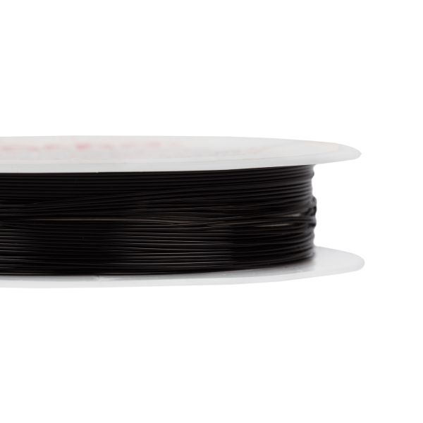 Проволока для бисера ⌀0.4 мм, 10х10 м, №06 черный, Zlatka DG-S4