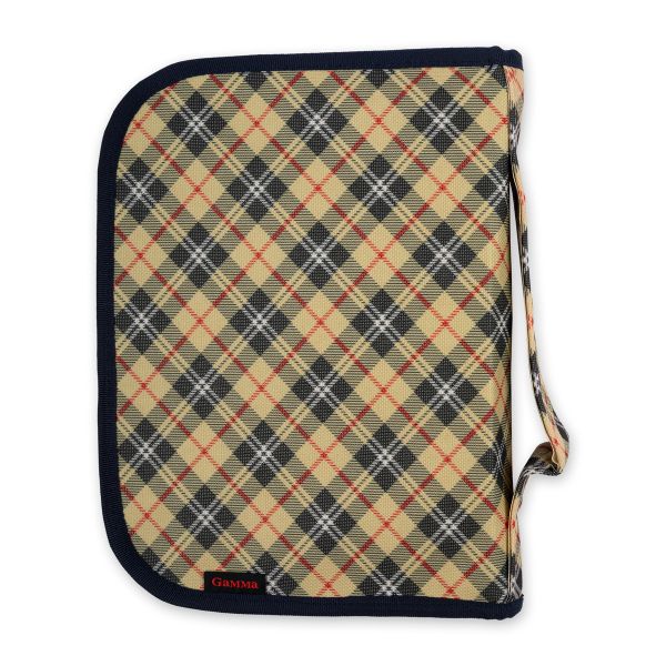 Органайзер для спиц и крючков 27.5х20.5х3 см, ткань нейлон, 03 клетка бежевая, Gamma OGN-02