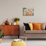 Алмазная (кристальная) мозаика Фрея ALPD-262, на подрамнике Крольчата, 40х30 см