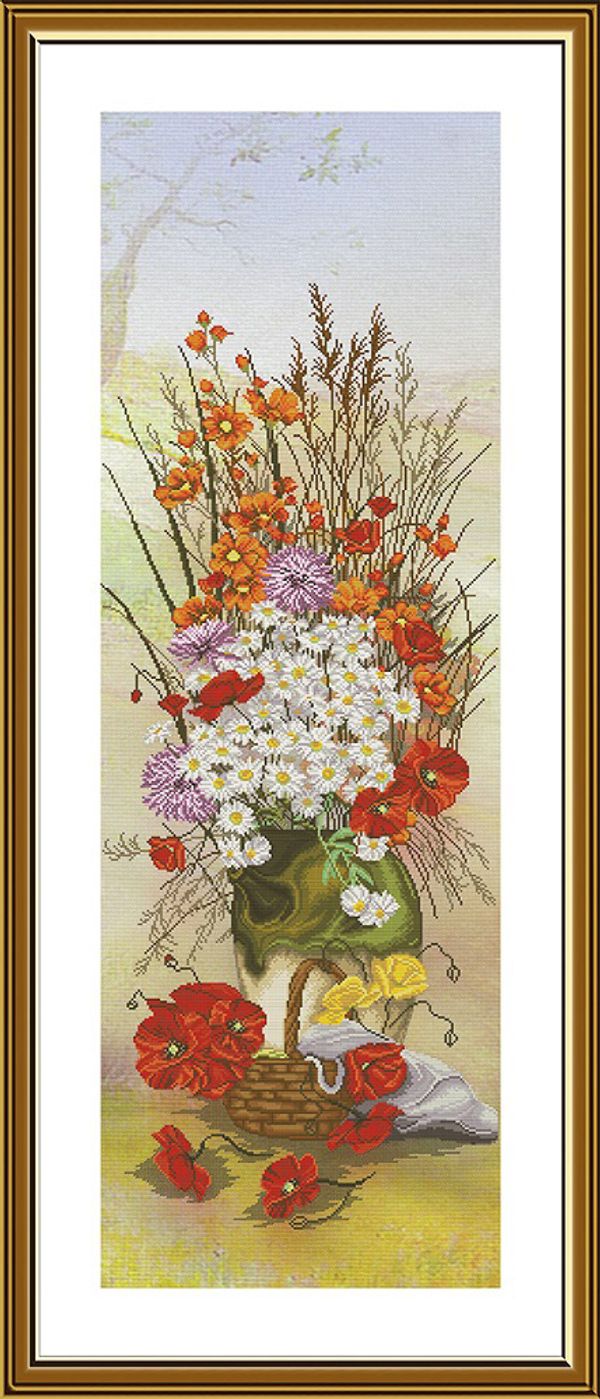 Набор для вышивания нитками Нова Слобода, Четыре сезона. Лето 28х84 см