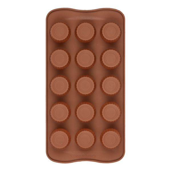 Форма силиконовая для конфет 21х10.5х2 см, вдохновение -15 ячеек, S-Chief SPC-0118