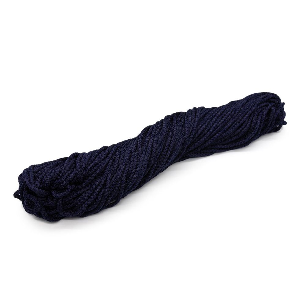 Шнур полипропилен круглый вязаный ⌀6.0 мм / 100 метров, 6-28 т.синий