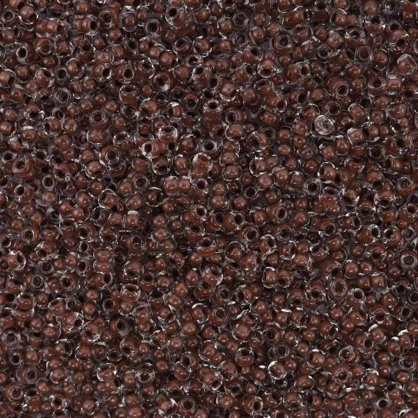 Бисер Preciosa прозрачный с цв. центром 10/0 (2.3 мм), круг.отв, 50 г, (38418)