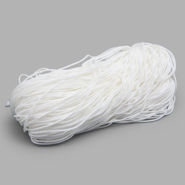 Шнур плетеный ⌀1.5 мм / 100 метров, 003 белый