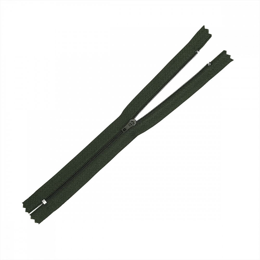 Молния спираль (витая) юбочная Т3 (3 мм) 1 зам., н/раз., 20 см, цв.F328 (316) хаки уп.50 шт, Mzip