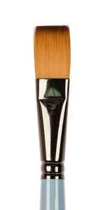 Кисть синтетика №18 плоская, 5 шт, короткая ручка, Vista-Artista 50232-18