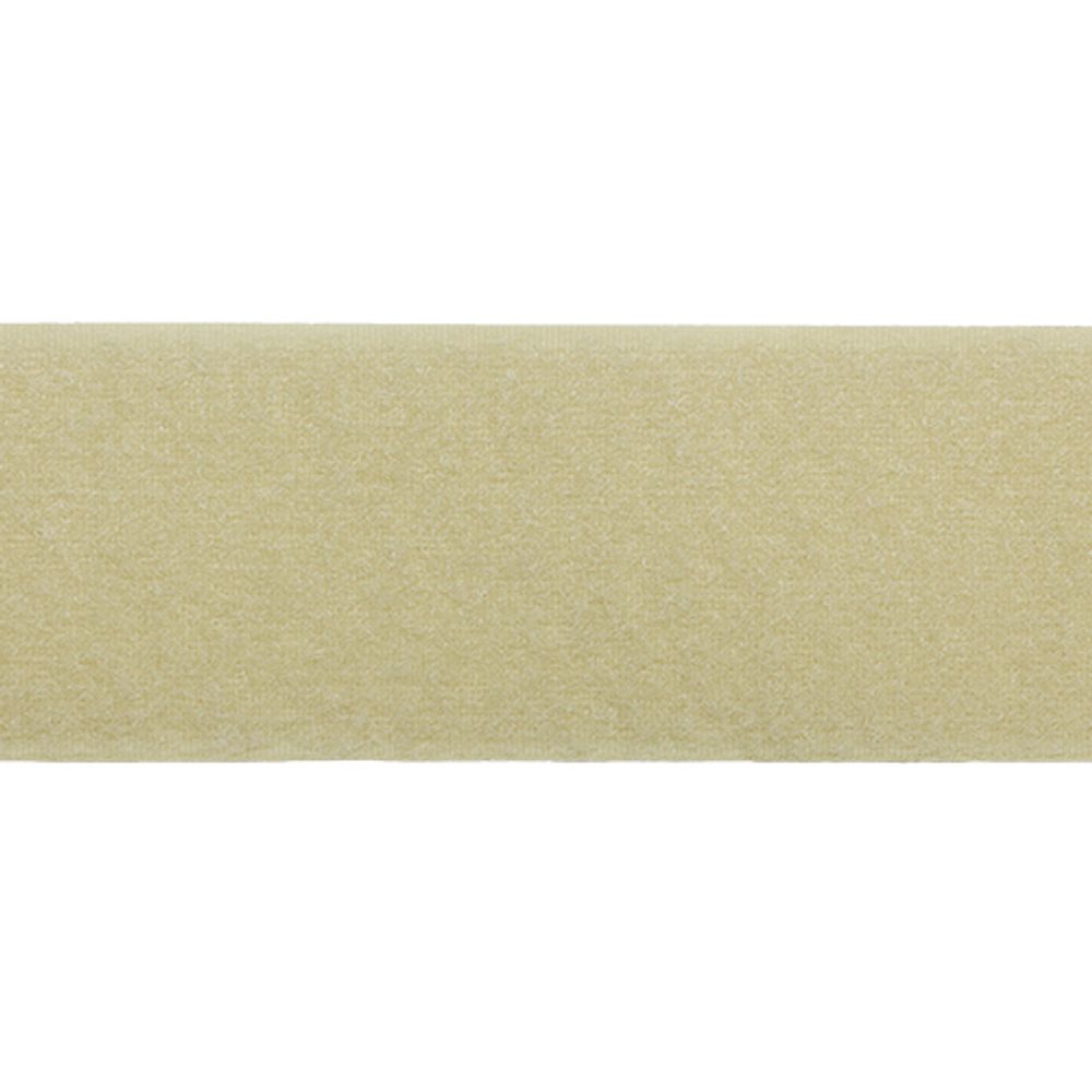 Лента контактная липучка (велкро) пришивная 50 мм / 25 метров, 5028 бежевый, ПАРА (крючок+петля), качество "C"