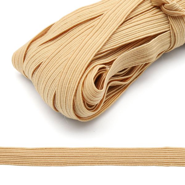 Резинка бельевая (стандартная) 10.0 мм / 10 метров, 5.5 г/м, эластичность 210%, рис. 7777 бежевый, С3337Г17