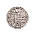 Пуговицы на ножке 28L=18 мм, металл, Silver (серебристый), 10 шт, MP06