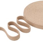 Стропа (ременная лента) 34 мм / 22.86 метра, [49.32 г/пог.м], плетеная эластичная, 08 бежевый, 3Al296