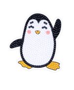 Алмазная (кристальная) мозаика Фрея, магнит Пингвиненок, 8х8.5 см