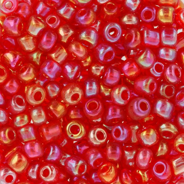 Бисер Zlatka 8/0 (2.9 мм), 100 г (10х10 г), №0165B красный, GR