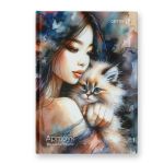 Артбук (скетчбук), глянцевая ламинация, блок белый, 7Бц, A5 100 г/м², сшивка 104 л. 4 шт, Создаю настроение 01645, Светоч А238