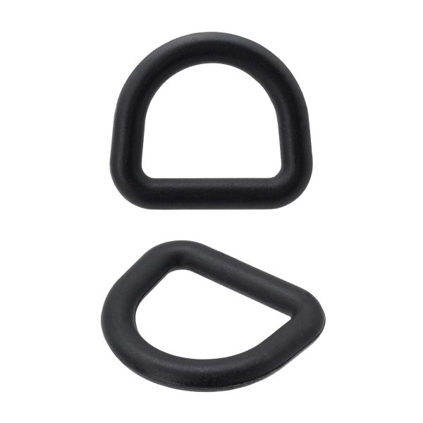 Полукольцо пластик ацеталь 20 мм, черный, 20 шт