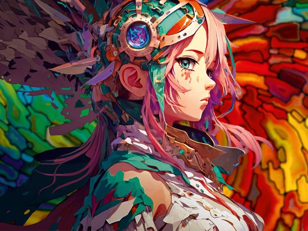 Пазл деревянный Красочное аниме 500 элементов, Фрея PZLD-001