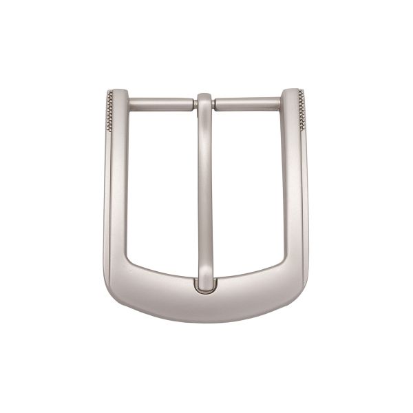 Пряжка ременная металл 35 мм, серебро (матовый никель), 1 шт, MB-193