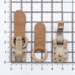 Крючок шубный Amii 50 мм, RAL 1019, 50 шт, бежевый