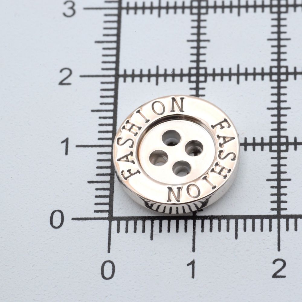 Пуговицы 4 прокола 24L (15мм), (Gold (золотой)), 36 шт