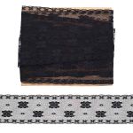 Кружево на сетке 55 мм, 5 м, ±4 см, 0623-1176, черный