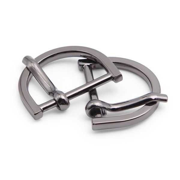 Пряжка ременная металл 30 мм, 2 шт, металл, олово (чер.никель), MB-185