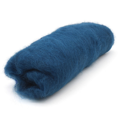 Шерсть для валяния Камтекс Кардочес п/тонкая 1х100 г (27-29 мкр), 139 морская волна, 558467-6