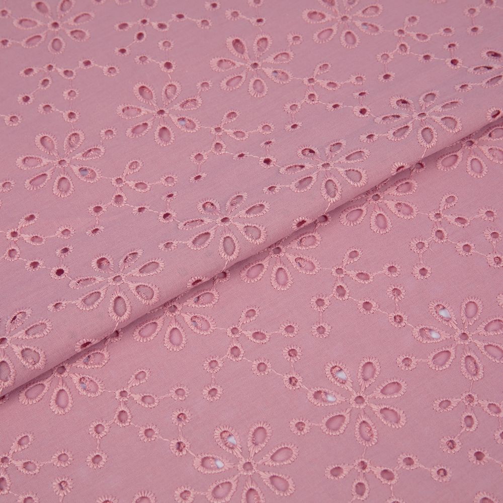 Ткань шитьё (прошва) 285 г/м², 140 см / 10 метров, 14-1904 розовый, Gamma YFAS-3670