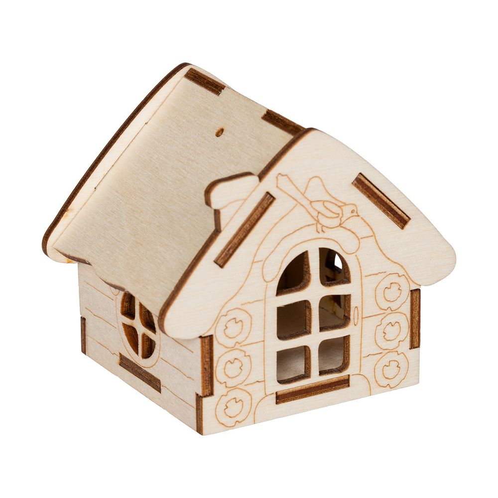 Заготовка из фанеры Избушка сборная 8х6х7 см, Mr.Carving, ВД-1281