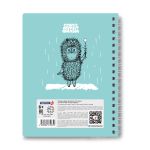 Тетрадь ученическая общая с двойной обложкой, (лицензия), A5 96 л. на гребне 65 г/м², белизна 100 %, 4 шт, клетка, 01208 Найти друга (Ёжик в тумане), Светоч Т117