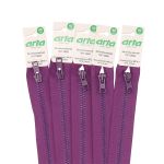 Молния трактор Arta Т6 (6 мм) 1 зам., разъем., 65 см, цв. 029 фиолетовый, 5 шт