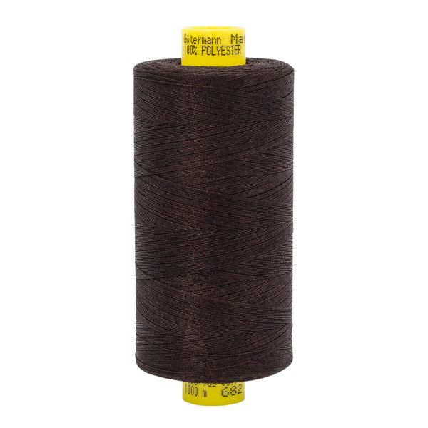 Нитка Gutermann Mara 120 (1000 метров), 1 кат., универсальная | 682 темно-коричневый