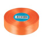 Лента атласная 1-сторонняя 25.0 мм / 33±2 метра, 155 св-оранжевый, Gamma