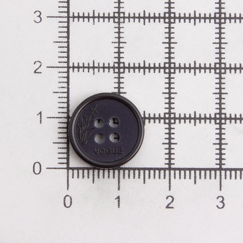 Пуговицы 4 прокола 24L (15мм), (Blue2 (синий2)), 36 шт