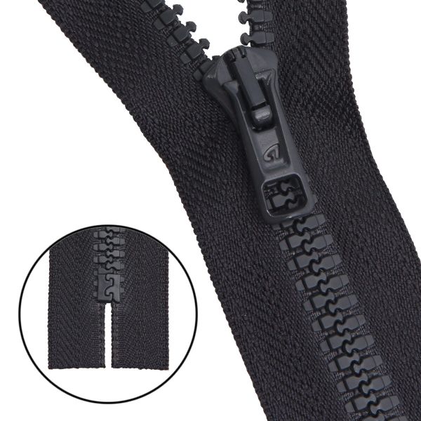 Молния трактор Arta Т6 (6 мм) 1 зам., н/раз., 18 см, цв. 102 т.серый, уп.10 шт