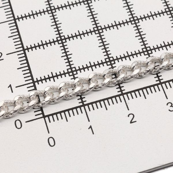 Цепь алюминиевая 5,9 мм, 4,2 мм, боб(10 м) (никель) K18315