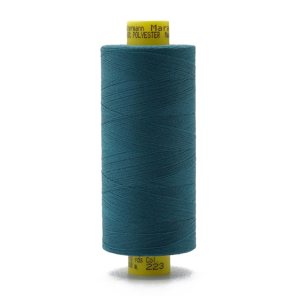 Нитка особо тонкая Gutermann Mara №150 (150/2), 1000 м, 713953, цв. 223 лазурно-бирюзовый, 1 катушка