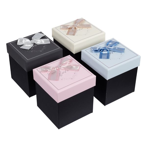 Коробка подарочная 11.5х11.5х12.5 см, 4 шт, 01 ассорти, Stilerra YBOX-S5-1