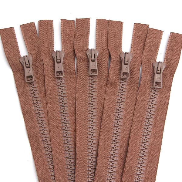 Молния трактор Arta Т6 (6 мм) 2 зам., разъем., 75 см, цв. 072 бежевый, уп.5 шт