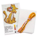 Набор для вышивания нитками РС Студия, Рыжий кот 14х11 см