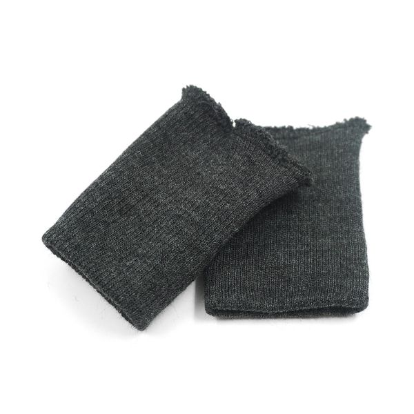 Манжеты трикотажные 7.0х9.5 см, уплотненный 2х1, 373/м антрацит (т.серый меланж)