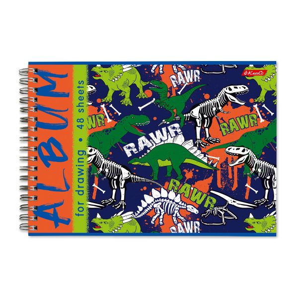 Альбом для рисования 100 г/м², A4 29х20.5 см, на гребне 48 л., 6 шт, 48АЛГР4_000274 Милые и ужасные, Светоч