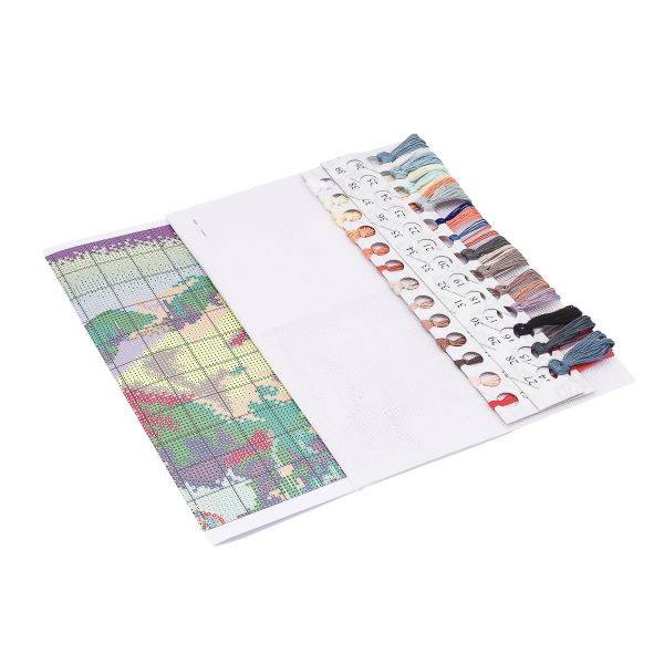 Набор для вышивания нитками Овен, Ретропоезд 22х30см