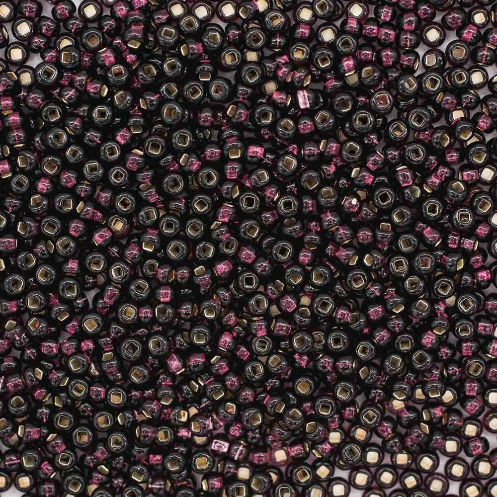 Бисер Preciosa прозрачный с серебр.центром 10/0 (2.3 мм), кв. отв, 20гр, уп.5 шт